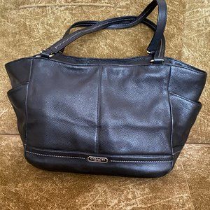 Coach Black Kristin Leather Tote Satchel